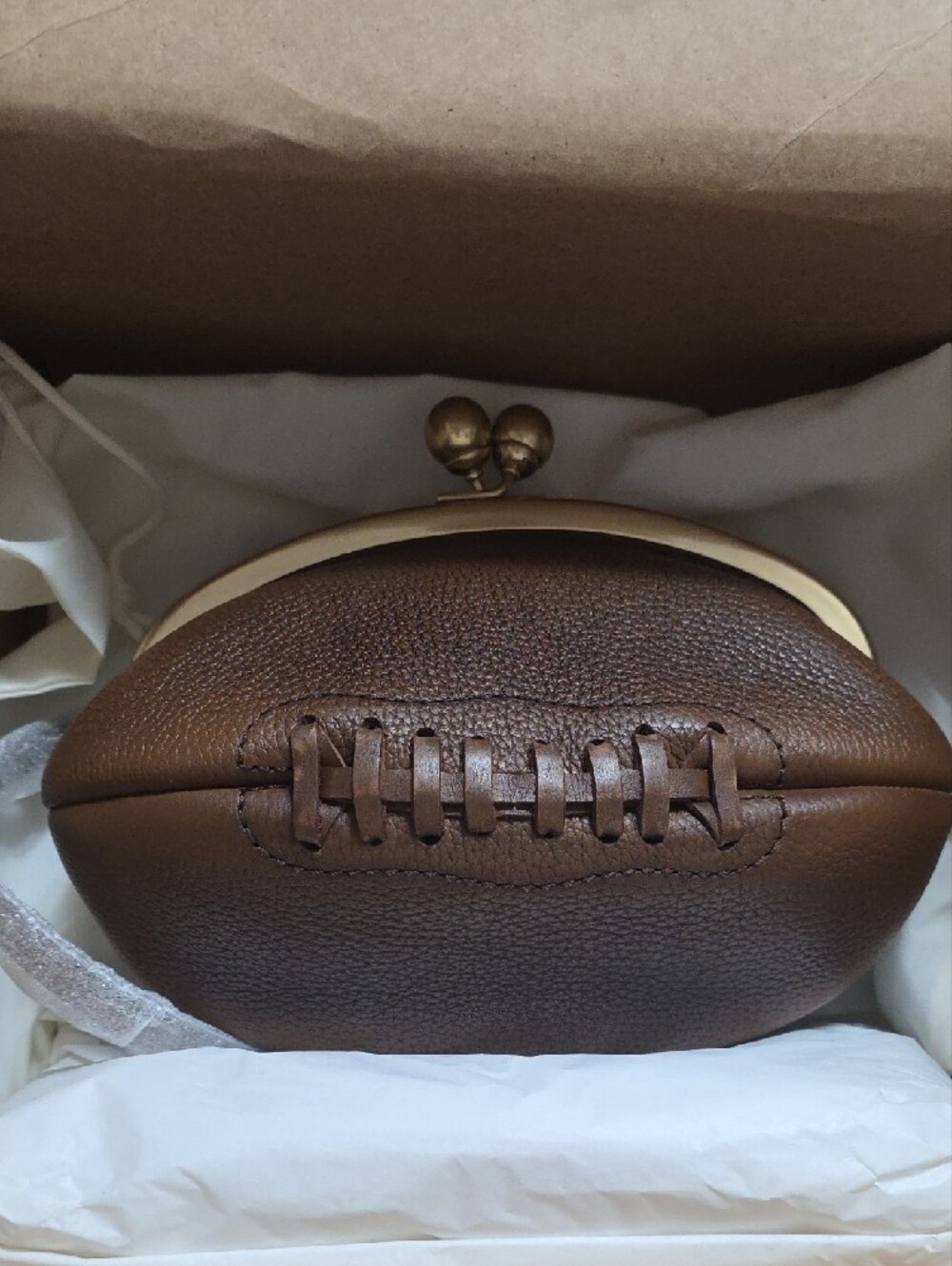 Coach RUNWAY Football Kisslock Frame Bag - Picture 6 of 9